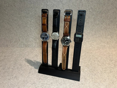 Base Stand Organizador Para 4 Relojes De Pulsera Y Smartwatches