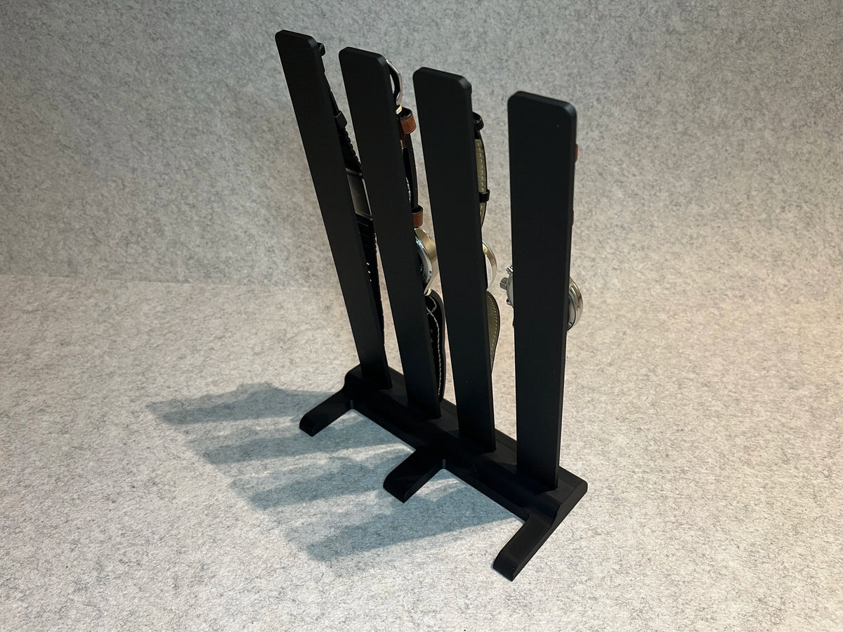 Base Stand Organizador Para 4 Relojes De Pulsera Y Smartwatches