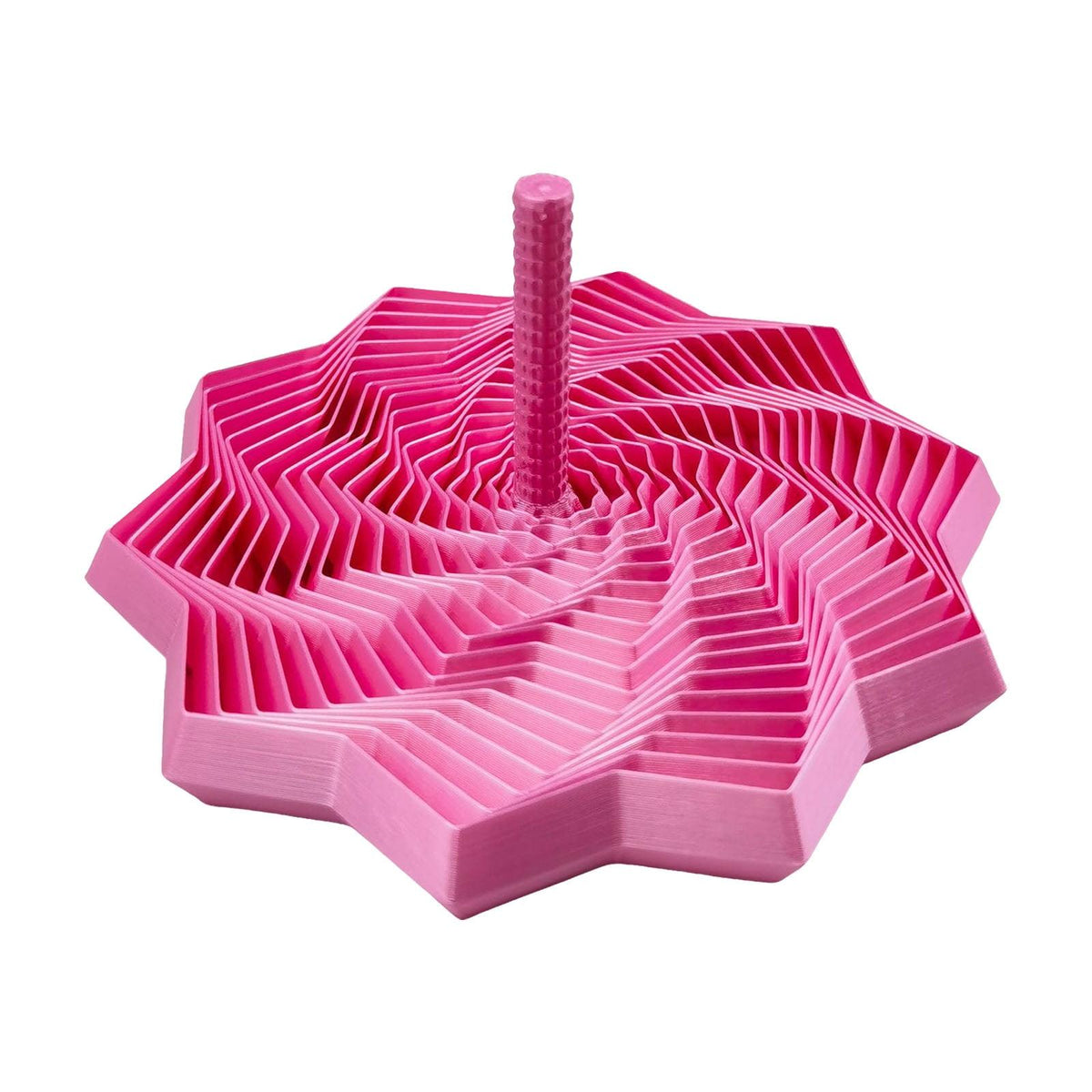 Estrella Espiral Geométrica 3D – Decoración y Diseño