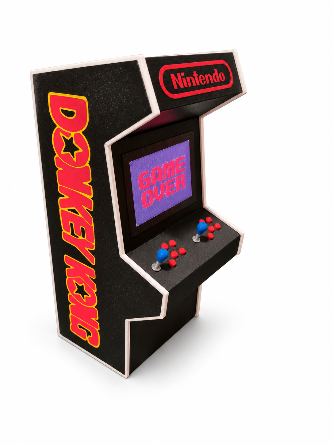 Mini Arcade Donkey Kong con Luz LED – Decoración Gamer Retro