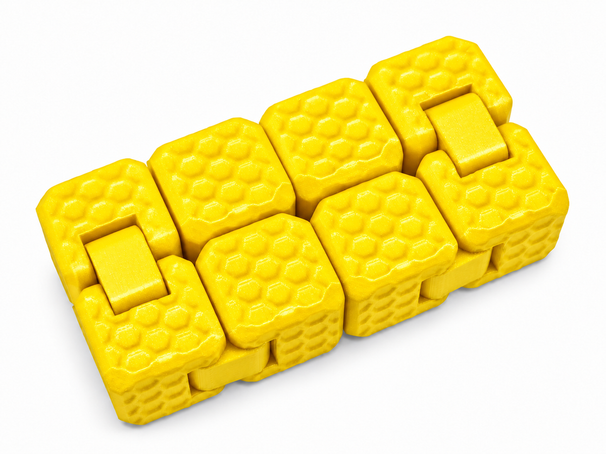 Cubo Infinito 3D con Textura Panal – Fidget Articulado