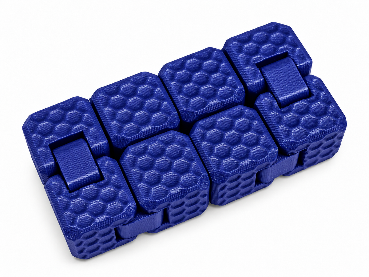 Cubo Infinito 3D con Textura Panal – Fidget Articulado