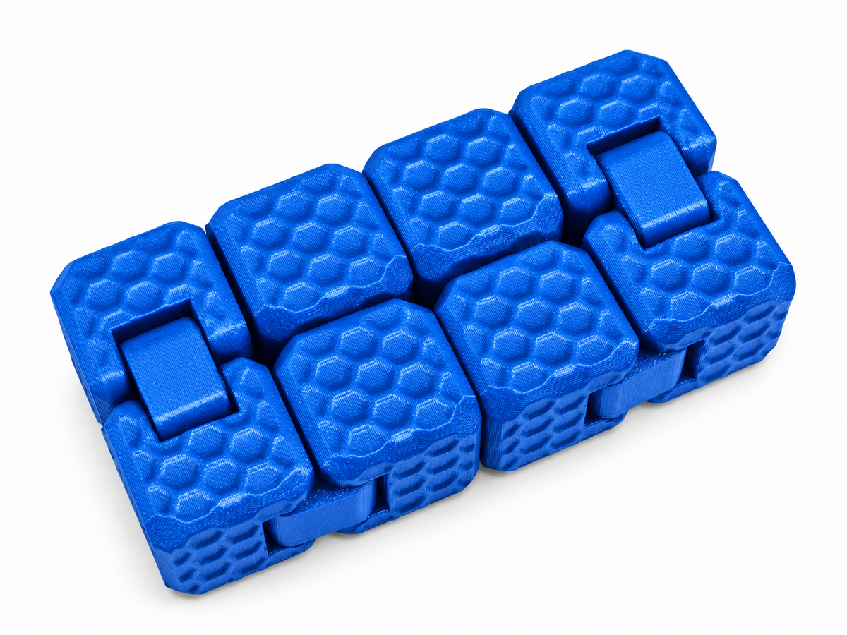 Cubo Infinito 3D con Textura Panal – Fidget Articulado