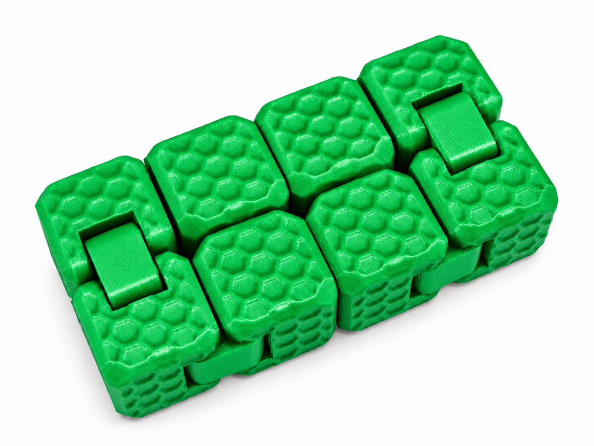 Cubo Infinito 3D con Textura Panal – Fidget Articulado
