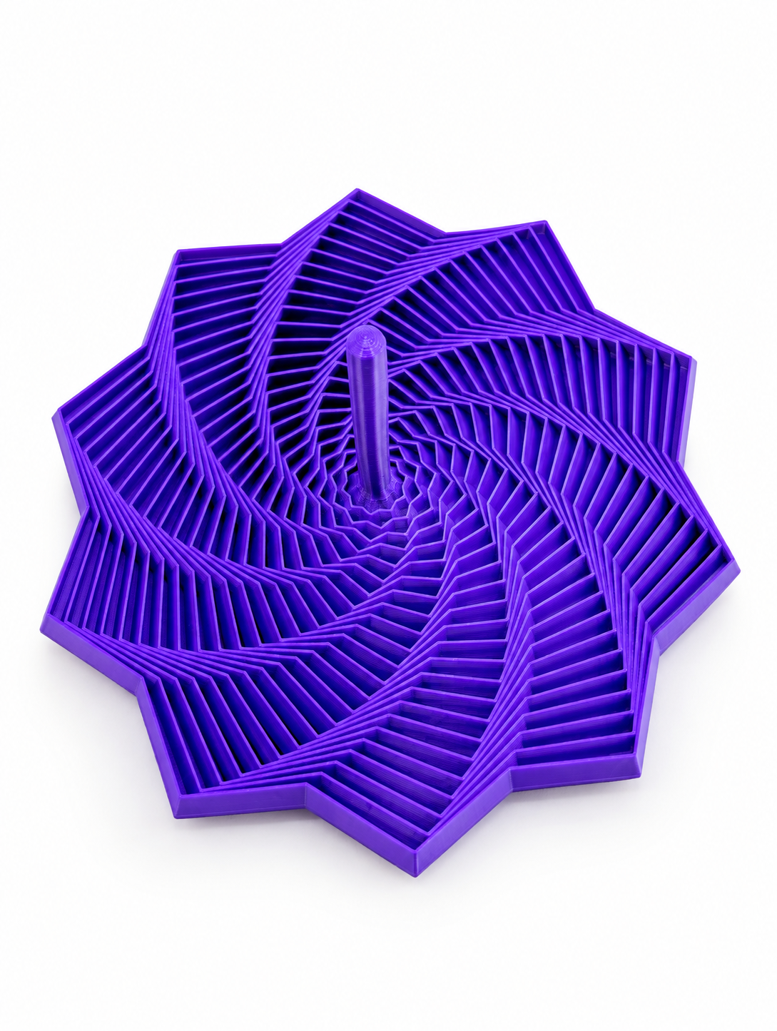 Estrella Espiral Geométrica 3D – Decoración y Diseño