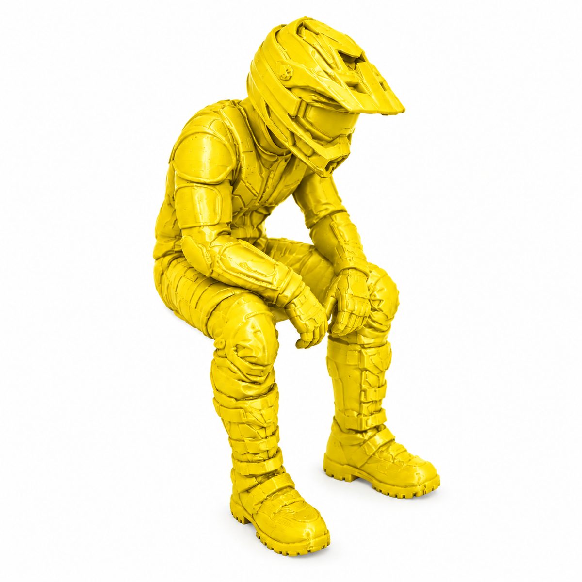 Figura Motociclista 3D: Estilo y Pasión sobre Ruedas