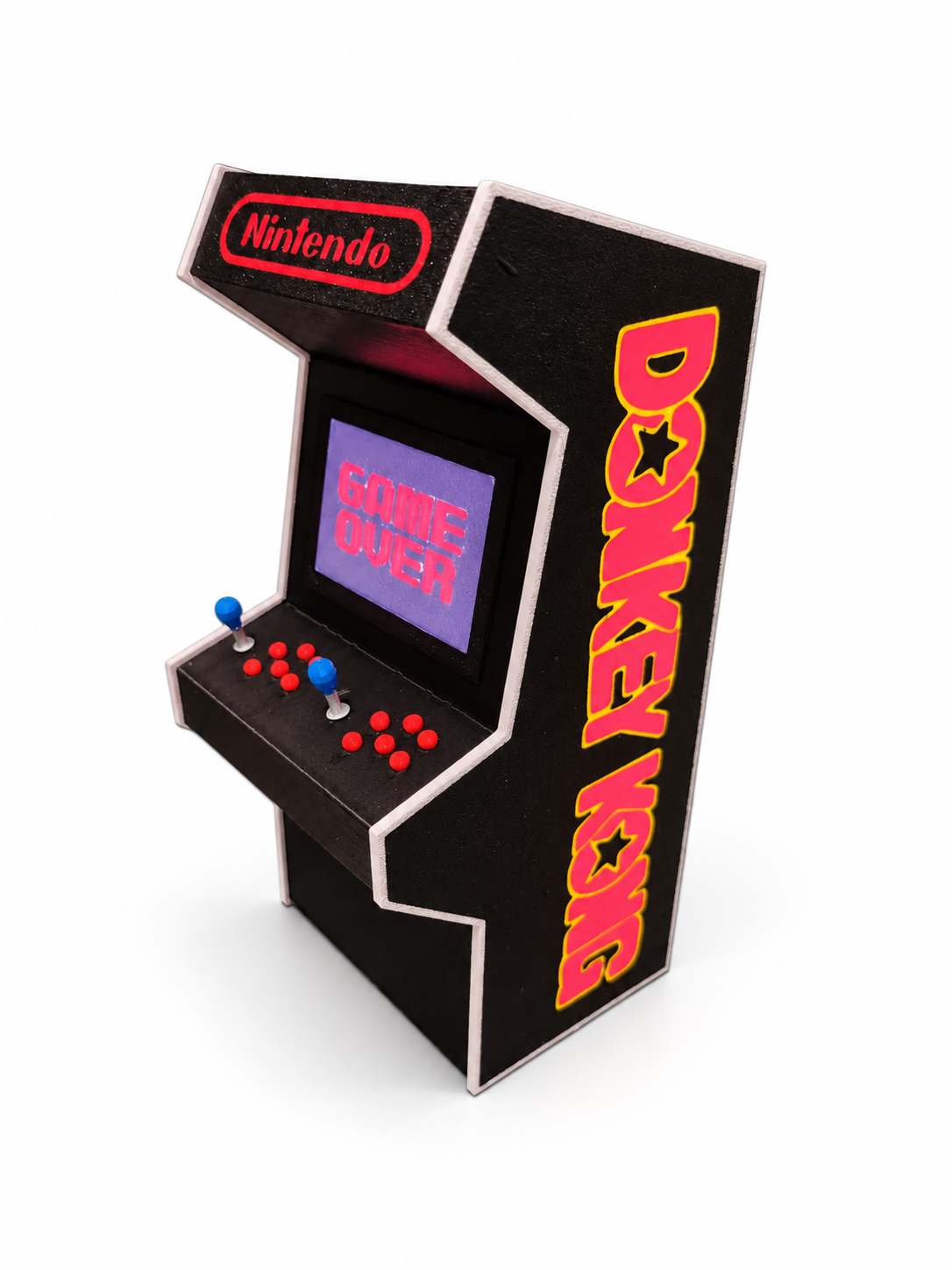 Mini Arcade Donkey Kong con Luz LED – Decoración Gamer Retro
