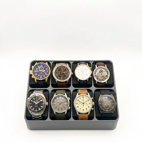 Bandeja Organizadora Exhibidora Para 8 Relojes Y Smartwatches – Diseño Minimalista