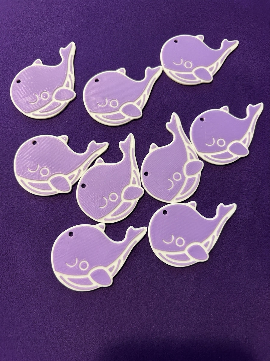 Pack 3 Dijes / Figuras Ballena BTS Whalien 52