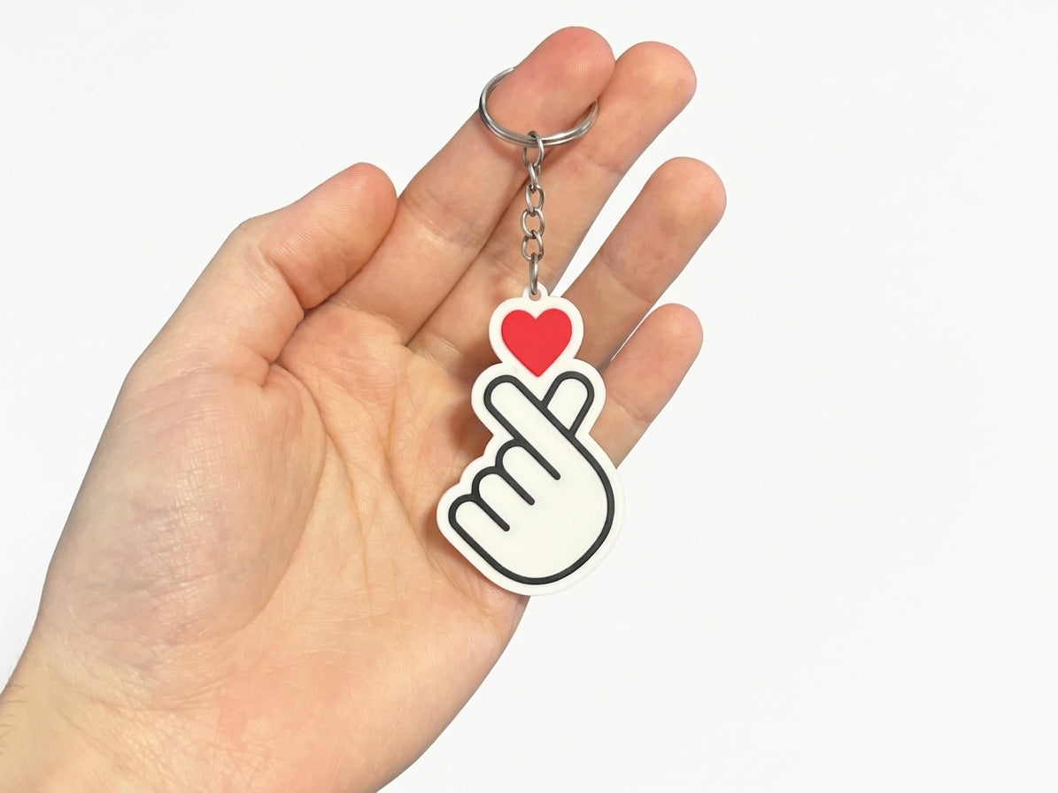 Llavero Dedo Corazón Coreano Saranghae K-Pop  Pack 6 unidades