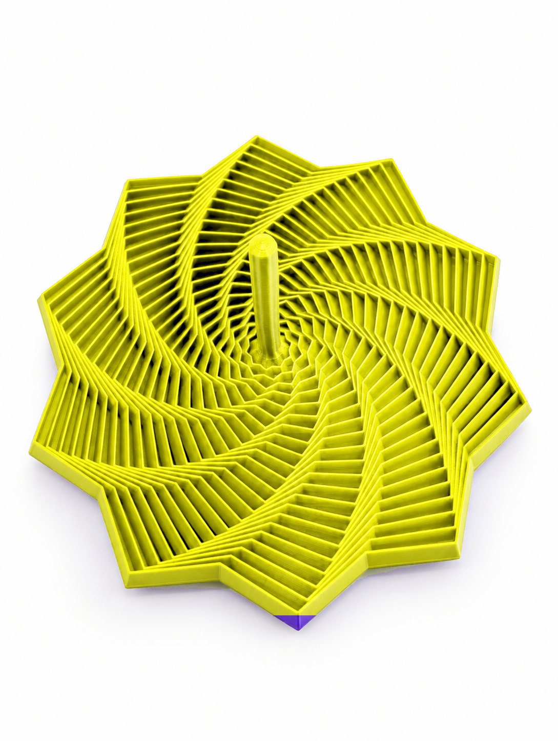 Estrella Espiral Geométrica 3D – Decoración y Diseño