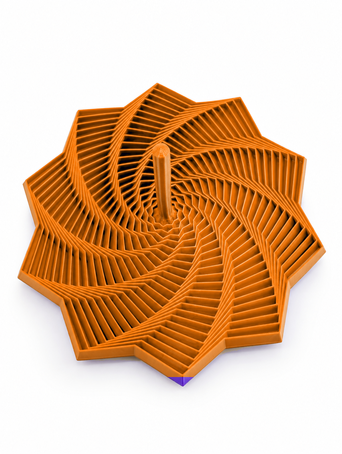 Estrella Espiral Geométrica 3D – Decoración y Diseño