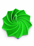 Estrella Espiral Geométrica 3D – Decoración y Diseño